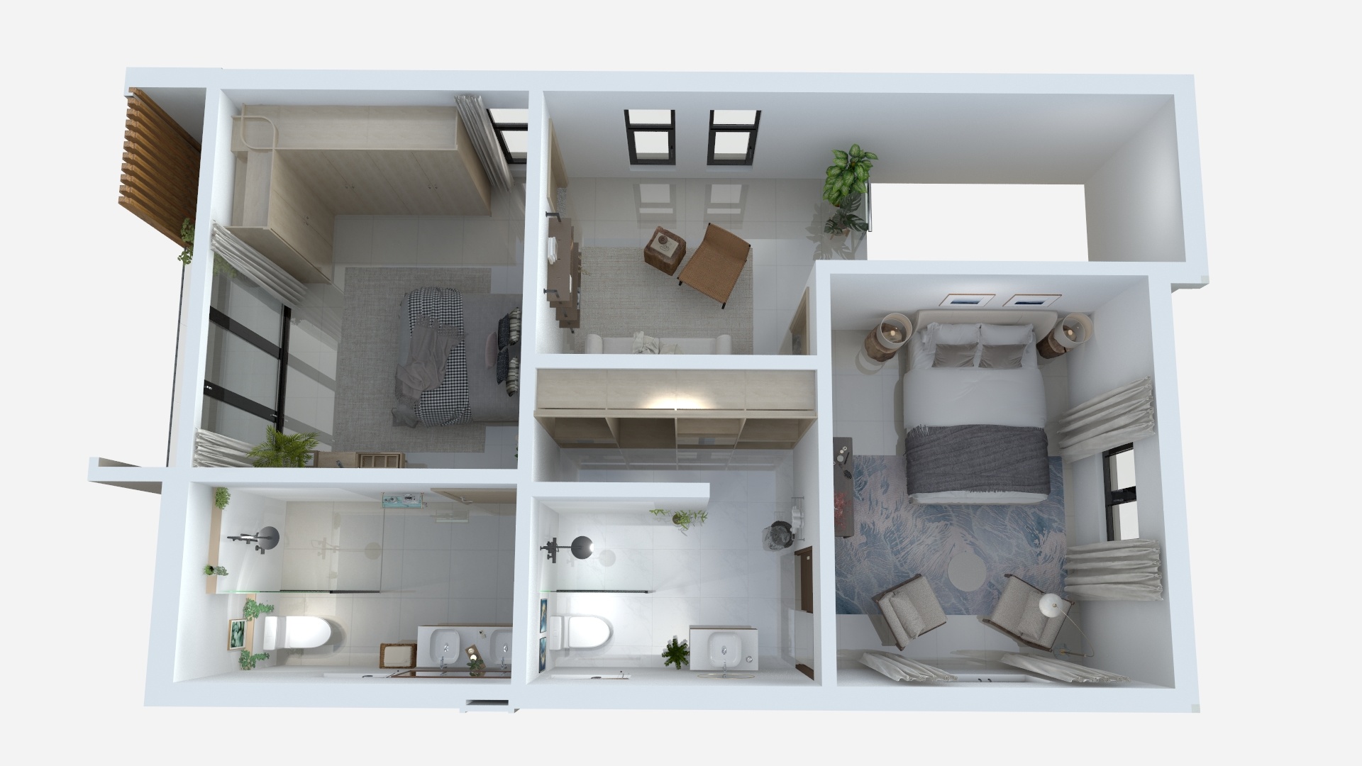 First floor plan render
